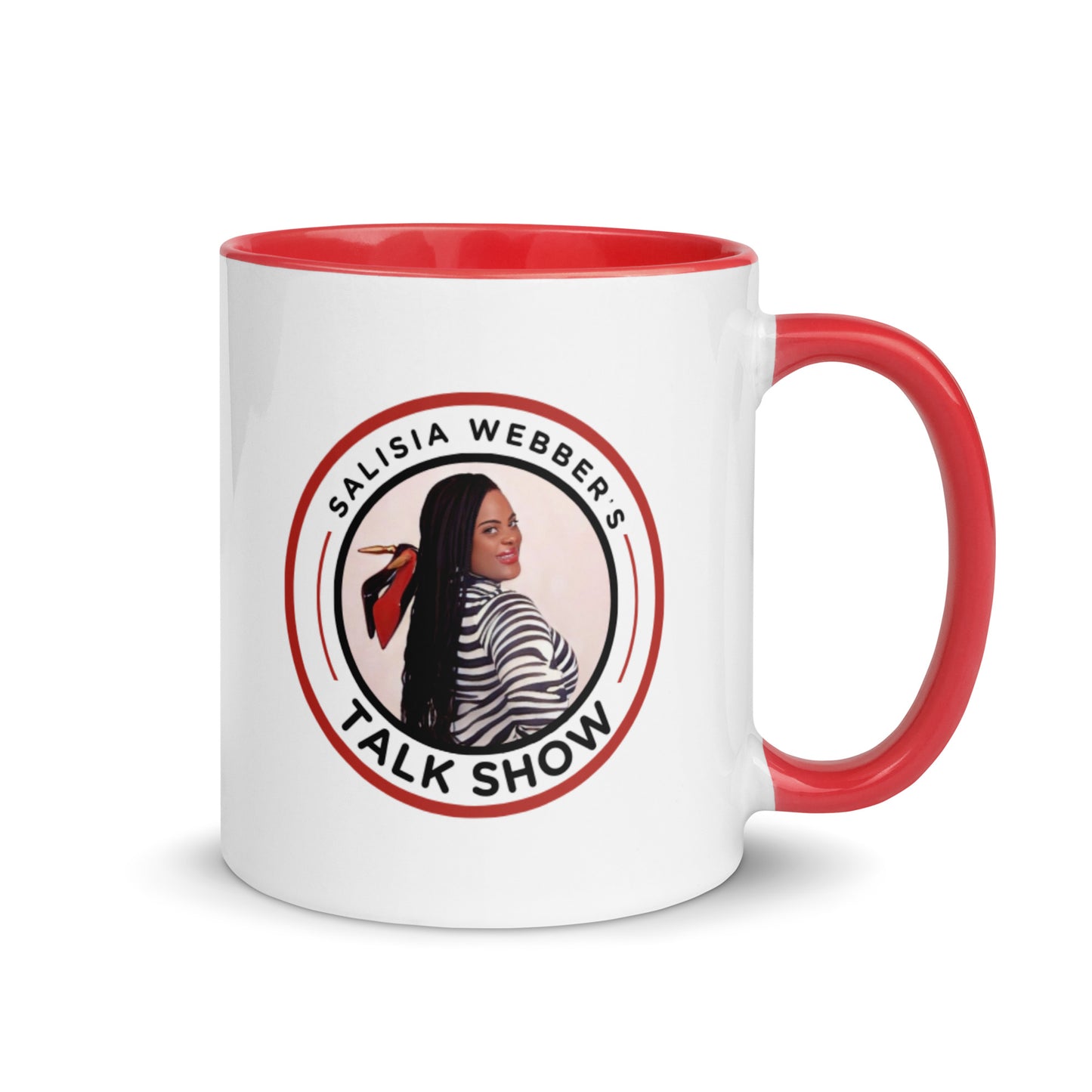 The Salisia Webber Talk Show Mug with Color Inside