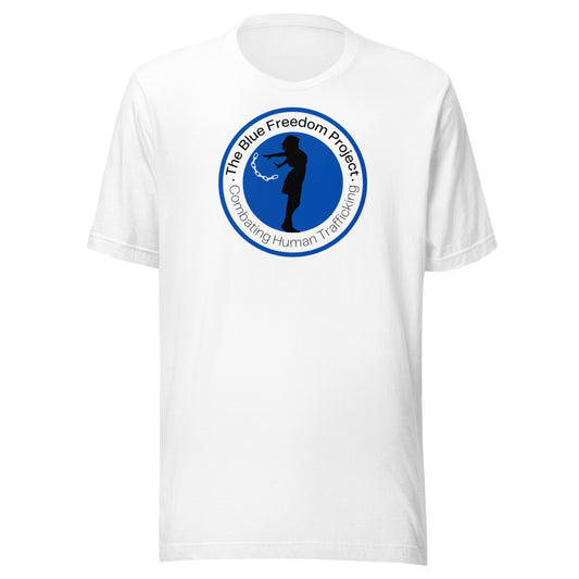 Blue Freedom Project, Printed Logo, Unisex T-Shirt