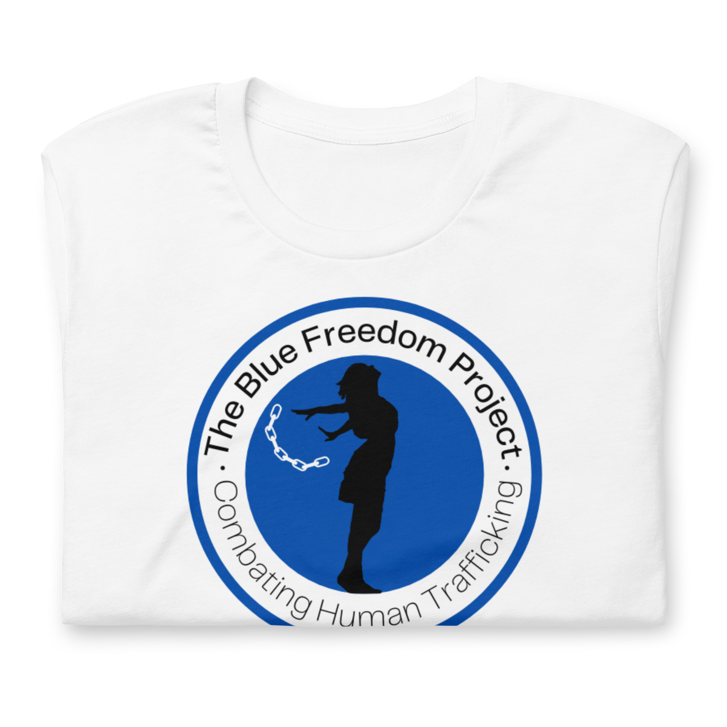 Blue Freedom Project, Printed Logo, Unisex T-Shirt